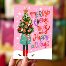Vrolijk alles en vrolijk altijd Schattige kerstfee