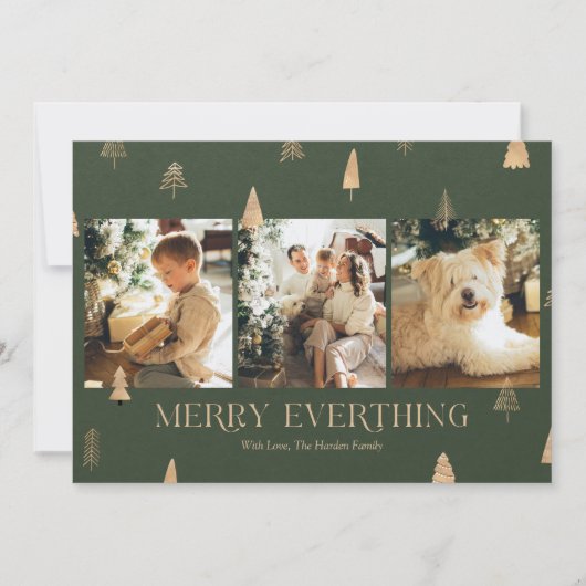 Vrolijk Alles Foto Kerst Kaarten (Voorkant)