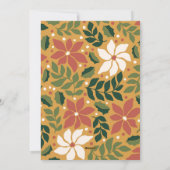 Vrolijk alles geel groen botanische foto feestdagenkaart (Achterkant)