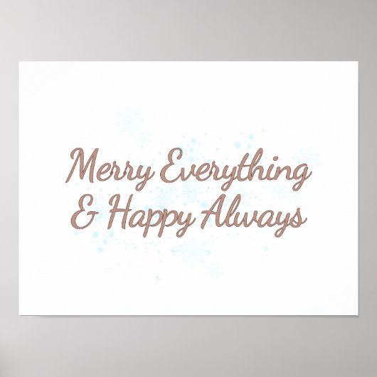 Vrolijk Alles & Gelukkig Altijd, vakantie warmte, Poster (Voorkant)