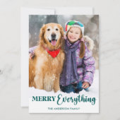 Vrolijk alles Gepersonaliseerd moderne kerstfoto Feestdagenkaart (Voorkant)