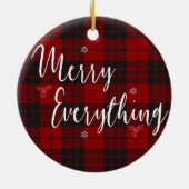 Vrolijk Alles Gepersonaliseerde Kerst Keramisch Ornament (Achterkant)