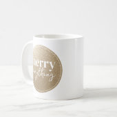 Vrolijk alles gouden textuur koffiemok (Voorkant links)