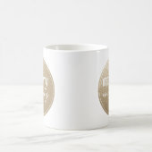 Vrolijk alles gouden textuur koffiemok (Center)