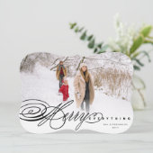 Vrolijk alles Kaart van de Foto van de Vakantie (Staand voorkant)