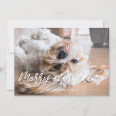 Vrolijk alles Kerstmis Moderne foto Feestdagenkaart (Voorkant)