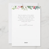 Vrolijk alles, kerstvakantie groet feestdagenkaart (Achterkant)