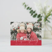 Vrolijk alles Modern feestdagen briefkaart (Staand voorkant)