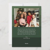 Vrolijk alles moderne strepen kerst feestdagenkaart (Achterkant)