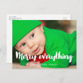 Vrolijk alles Moderne vakantiefoto Briefkaart (Voorkant / Achterkant)