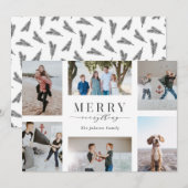 Vrolijk alles Multi-Photo Feestdagenkaart (Voorkant / Achterkant)