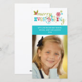 Vrolijk alles - multiculturele vakantie feestdagenkaart (Voorkant / Achterkant)