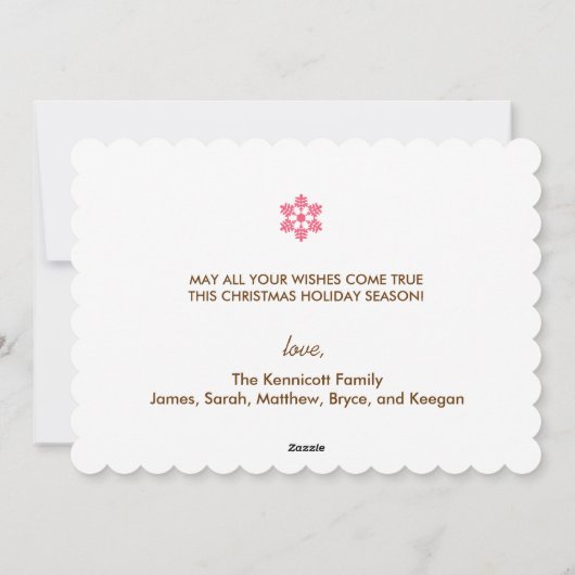 Vrolijk alles Ornamenten Feestdagen Feestdagenkaart (Achterkant)