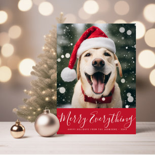Vrolijk alles Pet Holiday briefkaart