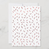 Vrolijk alles Rode Folie vakantie Kaart (Achterkant)