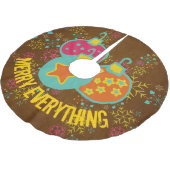 Vrolijk alles vakantie boom rok kerstboom rok (Gekanteld)