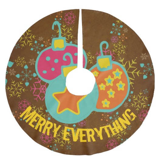 Vrolijk alles vakantie boom rok kerstboom rok (Voorkant)