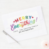 Vrolijk alles Vakantie Etiketten Kleurrijk en Leuk (Envelop)