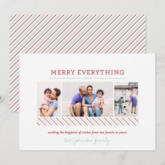 Vrolijk alles vakantie Kaart (Voorkant / Achterkant)