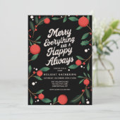 Vrolijk alles vakantie uitnodiging (Staand voorkant)