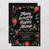 Vrolijk alles vakantie uitnodiging (Voorkant / Achterkant)