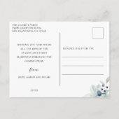 Vrolijk alles winter botanische foto collage feestdagenkaart (Achterkant)