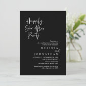 Vrolijk Altijd Na Feest, Wedding Elopement Diner Kaart (Staand voorkant)