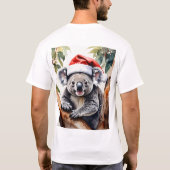 Vrolijk Aussie Kerst Koala beer T-shirt (Achterkant)