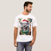 Vrolijk Aussie Kerst Koala beer T-shirt (Voorkant volledig)