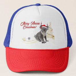 Vrolijk Aussie Kerst Koala beer Trucker Pet