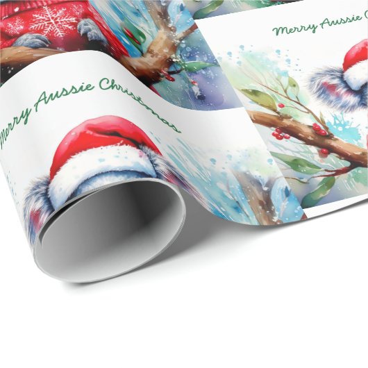 Vrolijk Aussie Kerstmis Koala Cadeaupapier (Rol Hoek)