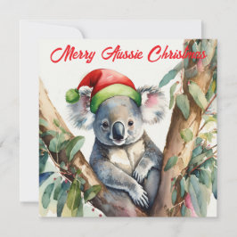Vrolijk Aussie Kerstmis Koala Feestdagenkaart