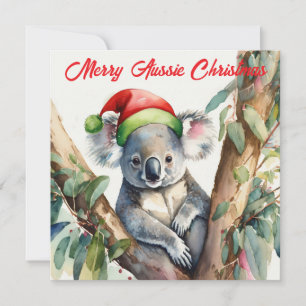 Vrolijk Aussie Kerstmis Koala Feestdagenkaart