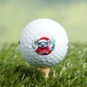 Vrolijk Aussie Kerstmis Koala Golfballen (Insitu Shirt)
