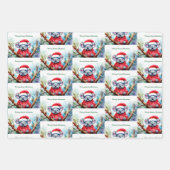 Vrolijk Aussie Kerstmis Koala Inpakpapier Vel (Voorkant 2)