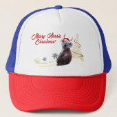 Vrolijk Aussie Kerstmis Koala met santa hoed Trucker Pet (Voorkant)