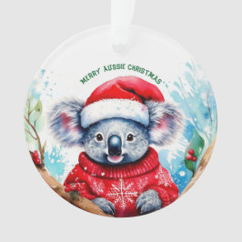 Vrolijk Aussie Kerstmis Koala Ornament