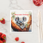Vrolijk Aussie Kerstmis Koala Servet (Insitu)