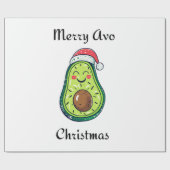 Vrolijk Avo Kerstmis Cadeaupapier (Vlak)
