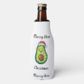 Vrolijk Avo Kerstmis Flesjeskoeler (Fles Voorkant)