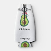 Vrolijk Avo Kerstmis Flesjeskoeler (Achterkant)