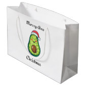 Vrolijk Avo Kerstmis Groot Cadeauzakje (Achterkant Gekanteld)