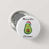 Vrolijk Avo Kerstmis Ronde Button 3,2 Cm (Voorkant /achterkant)