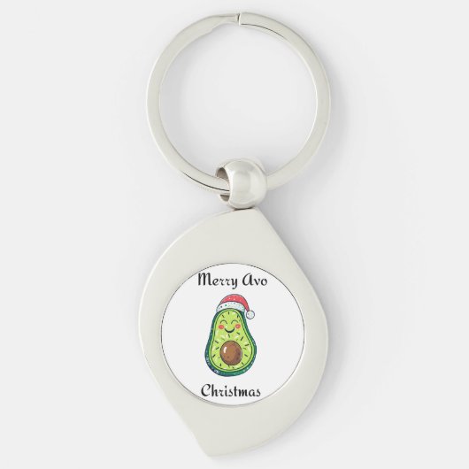 Vrolijk Avo Kerstmis Sleutelhanger (Voorkant)