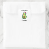 Vrolijk Avo Kerstmis Vierkante Sticker (Tas)