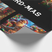 Vrolijk baard-mas inpakpapier (Hoek)