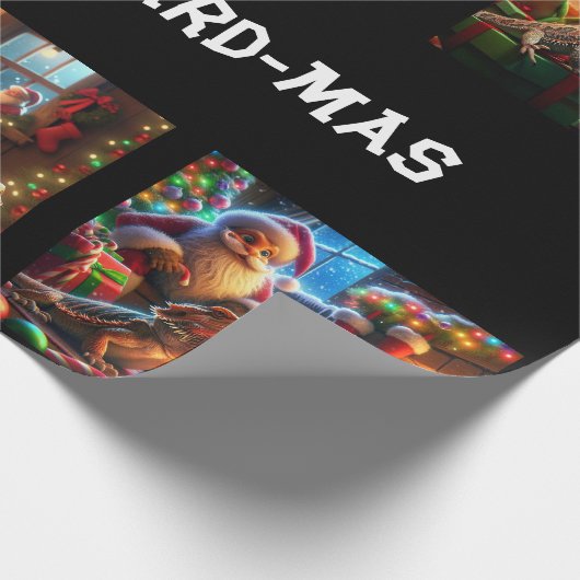 Vrolijk baard-mas inpakpapier (Hoek)