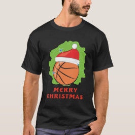 Vrolijk basketbal Kerstmis - Grappig T-shirt