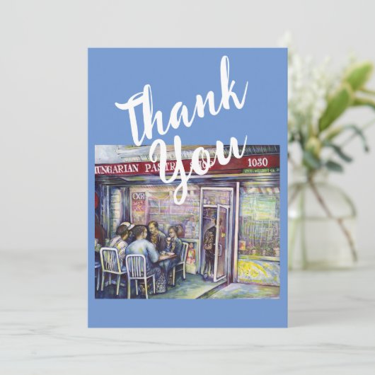 vrolijk bedankkaart (Staand voorkant)