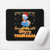 Vrolijk bedankt Turkije Santa Elf Thanksgiving Chr Muismat (Met muis)